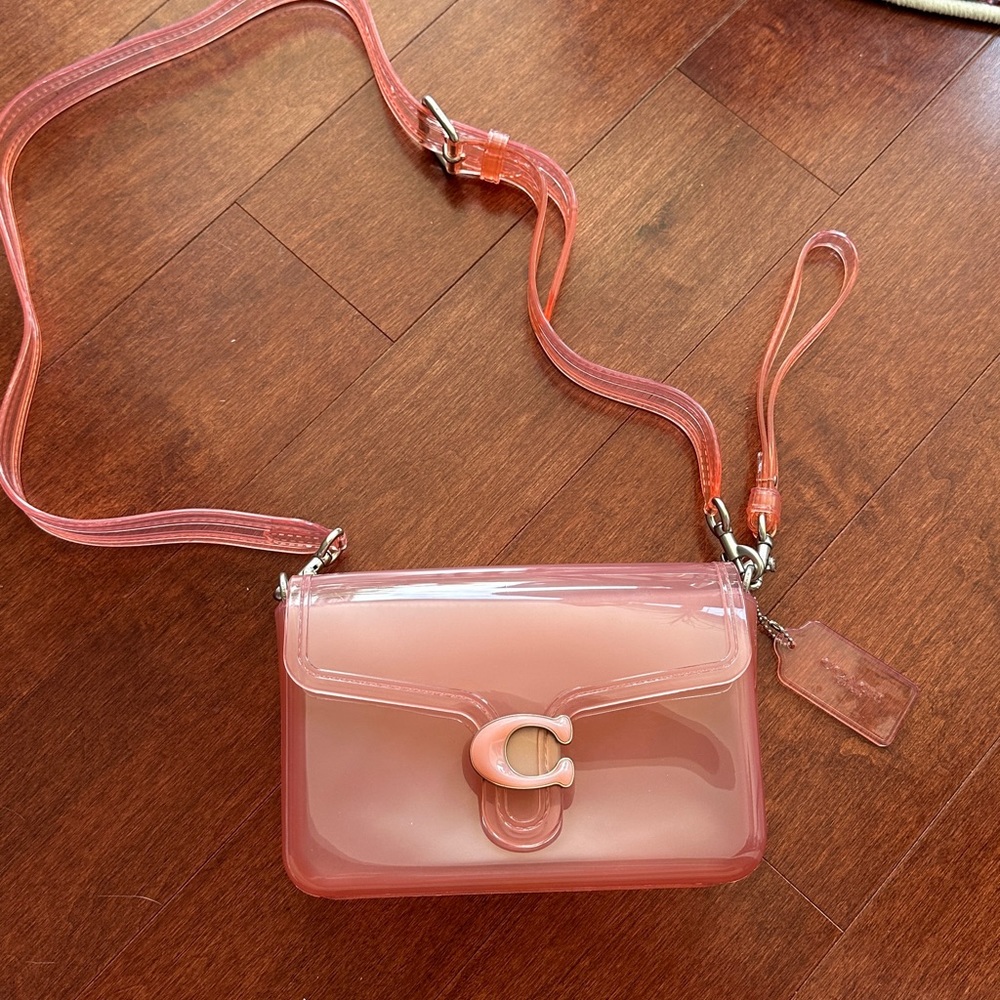Pink Coach Tabby Crossbody Jelly Purse Bag Mint